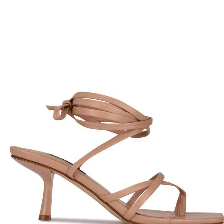 Tienda Nine West Pina Ankle Wrap Tac n Sandalias Mujer Rosas